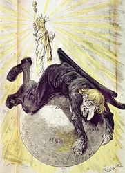 „Liberty Lighting the World”, okładka „Le Grelot”, ok.1880